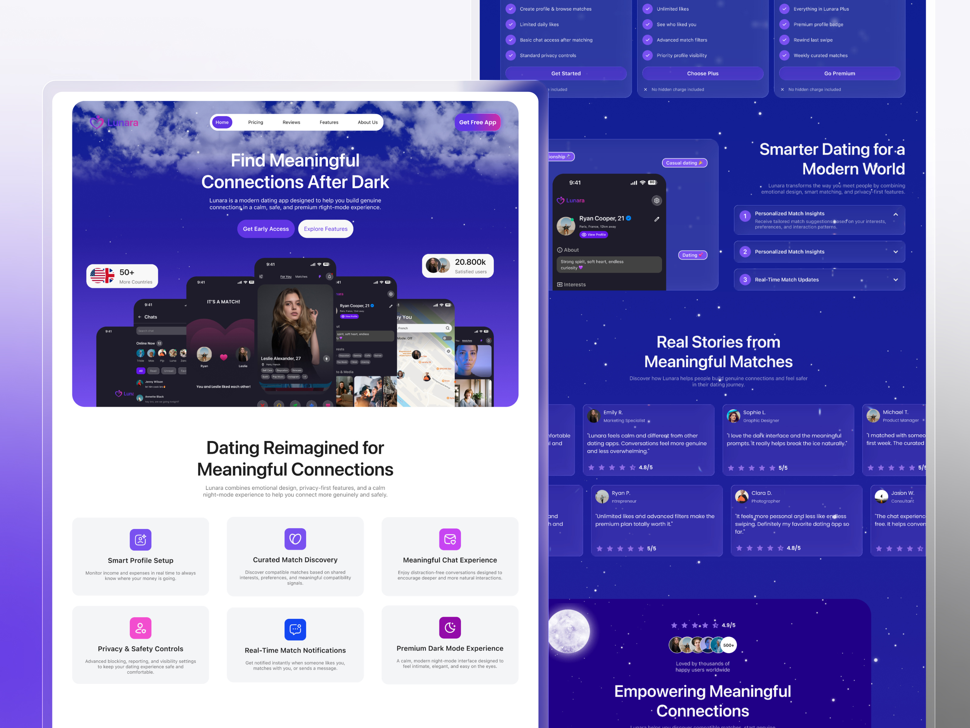 Example of Modern Landing Page/Website Design