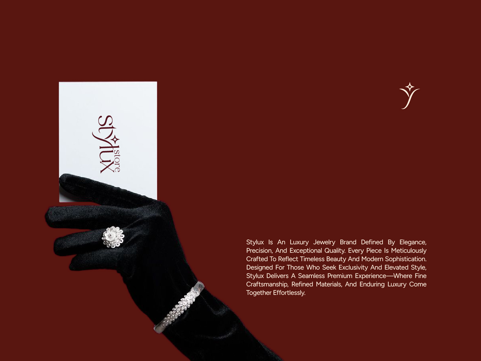 Stylux Jewelry Brand brand design brand guidelines brand identity branding feminine jewelry brand jewelry logo label design logo logo design luxury brand luxury logo minimal logo minimalist packaging design premium logo