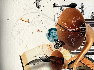 Photomontage Digital Art for a website digital art graphic design illustration web design