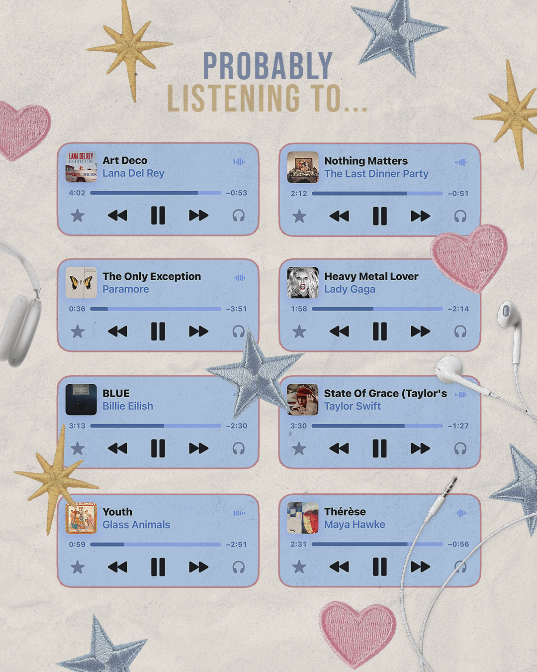 "Probably" Set (Instagram Post) aesthetic graphic design instagram scrapbook