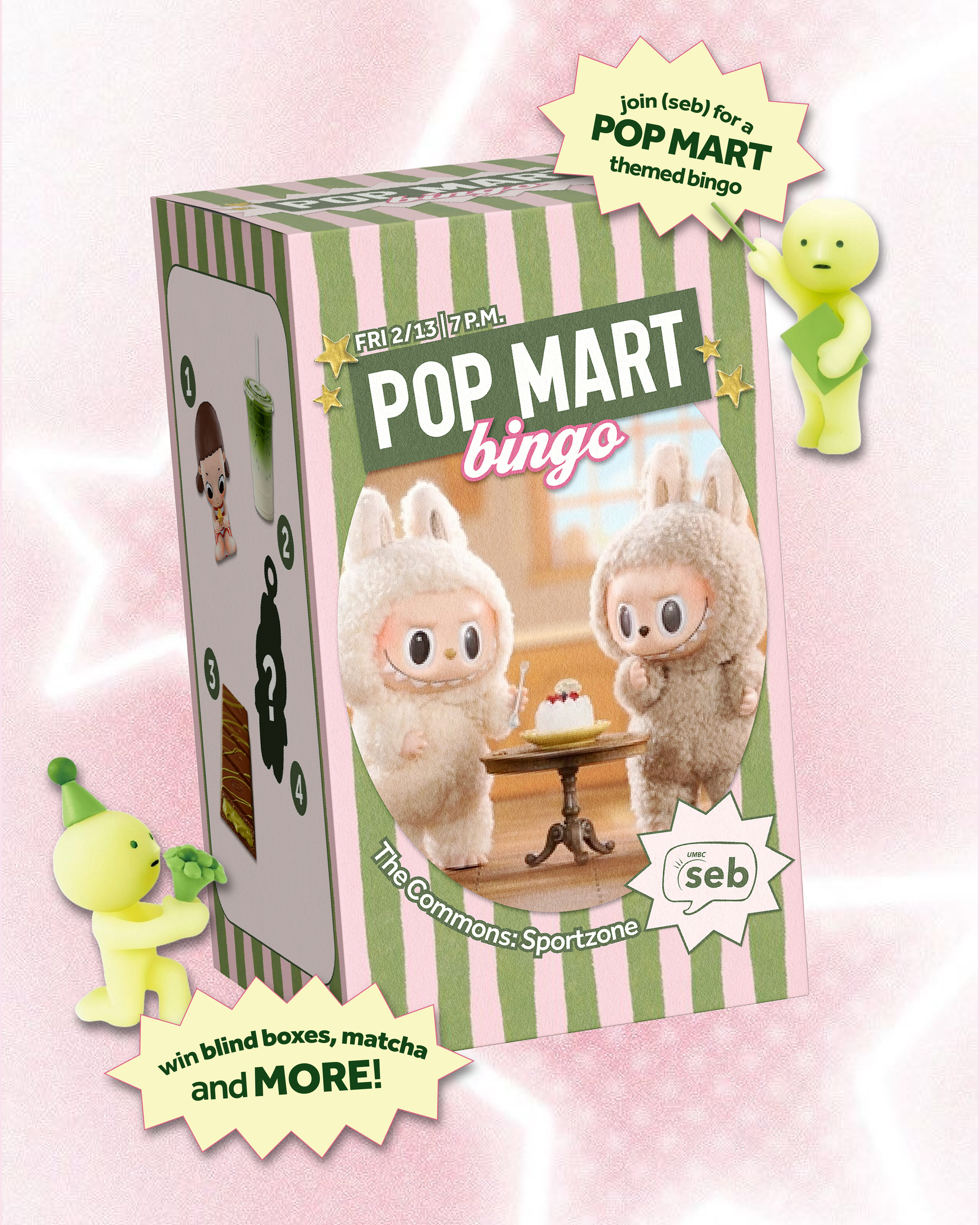 (seb) Pop Mart Bingo IG Post adobe illusrtator graphic design illustrator promotion social media