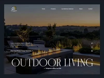 Velanari – Luxury Outdoor Living Website Design architectural website brand storytelling custom website dark theme website e commerce elegant layout high end brand landing page design luxury branding luxury furniture luxury website modern web design outdoor living premium web design web design inspiration