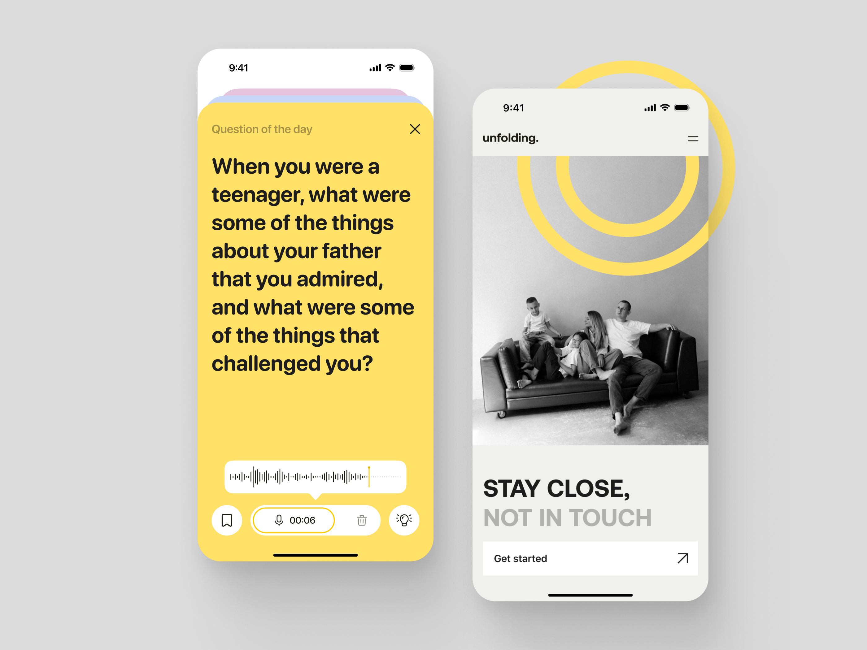 Example of Unfolding: Interactive Storytelling | UI/UX design