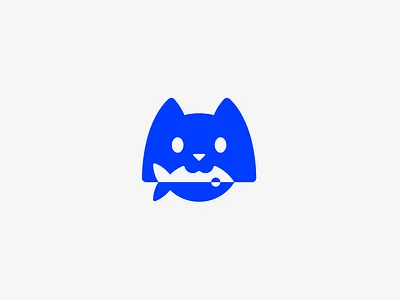 Cat Logo Design animal branding cat cat logo fish fish logo graphic design icon logo logo design