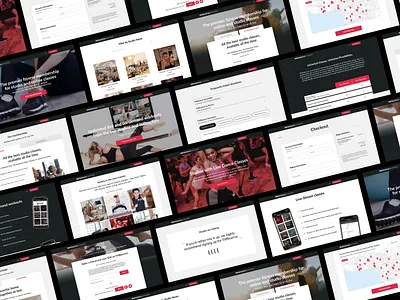 UX/UI design for fitness membership site ui uidesign ux uxdesign uxui uxuidesign