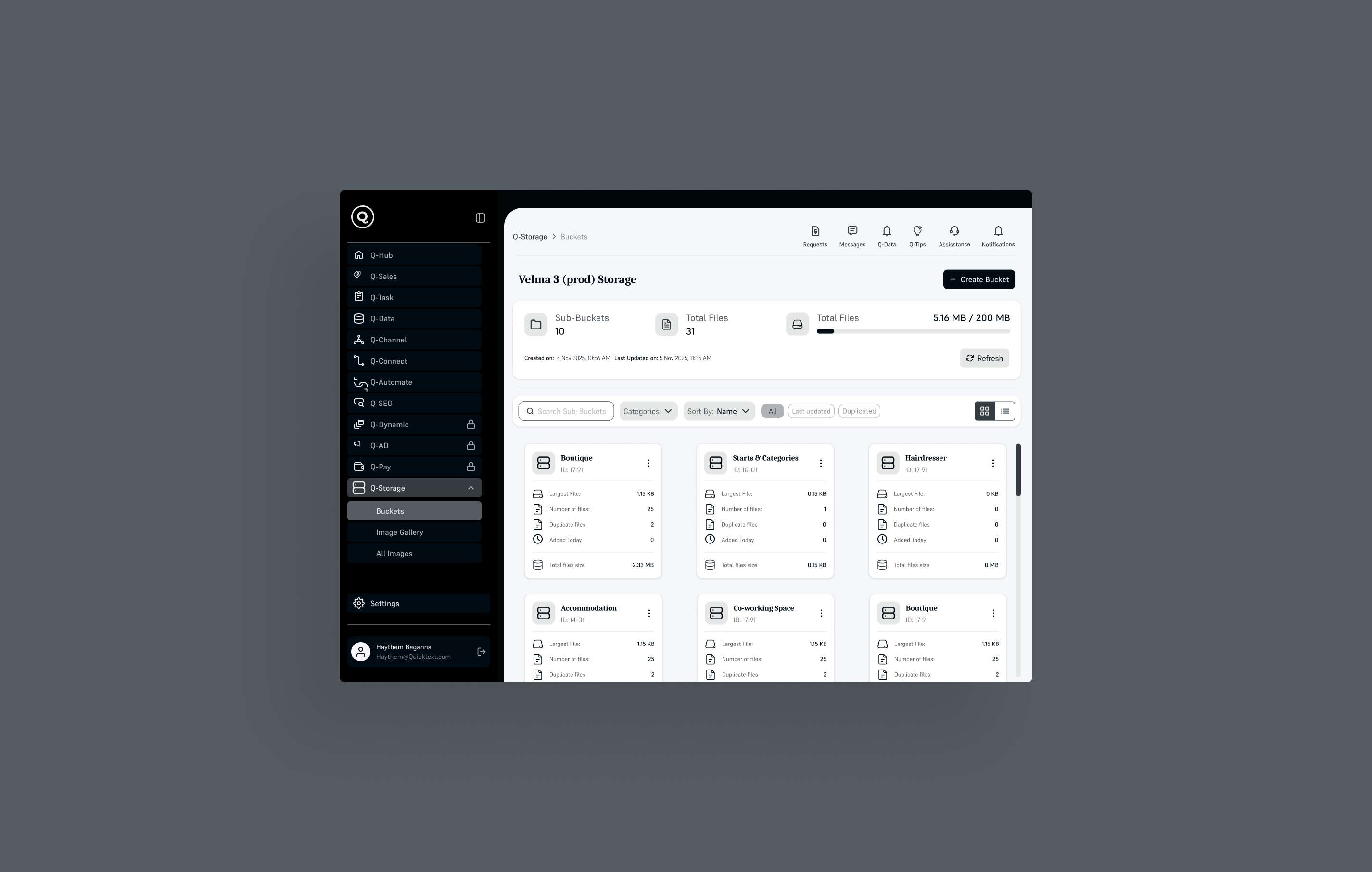 Velma 3 | Storage & File Management Dashboard