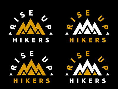 RISE UP HIKERS Logo 2023 branding 2023 design 2023 logos best branding best new logos branding design graphic design logo modern logos vector