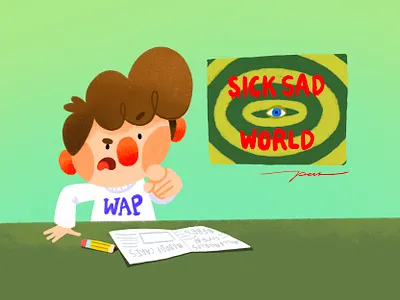 Babies for Dinner cartoon character color cute design files illustration news sad sick sketch world