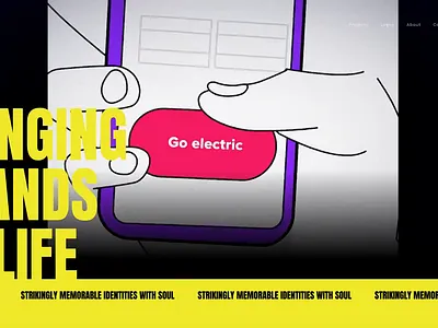 PGCreates Site Creation black bolt brand branding design graphic design identity illustration logo site ui ux website yellow