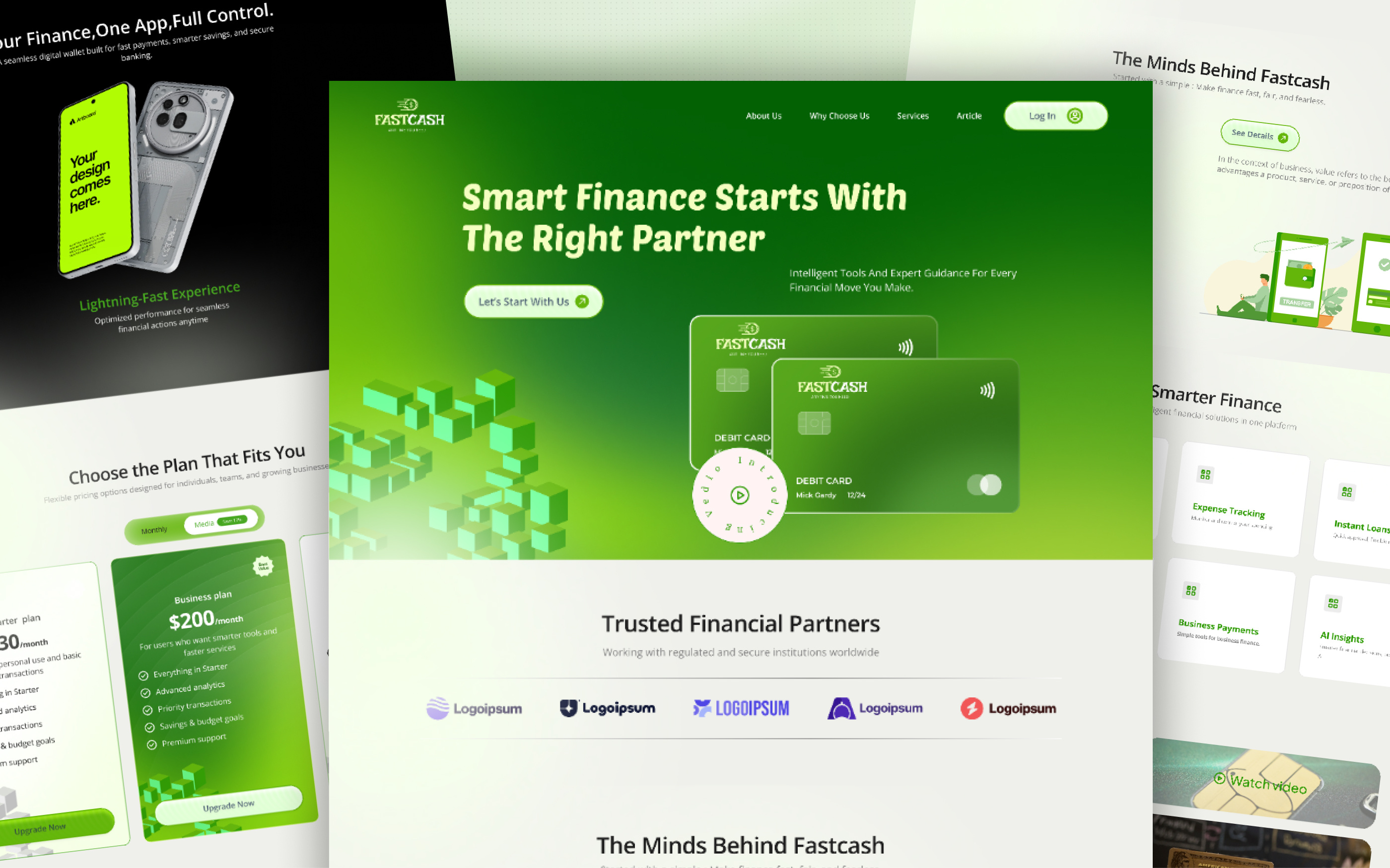 Finance Landing Page UI Design Fastcash Fintech Landing page banking app ui banking website crypto finance digital wallet dribbble top shot finance landing page finance website design financial services fintech fintech landing page money management payment platform saas landing page startup website