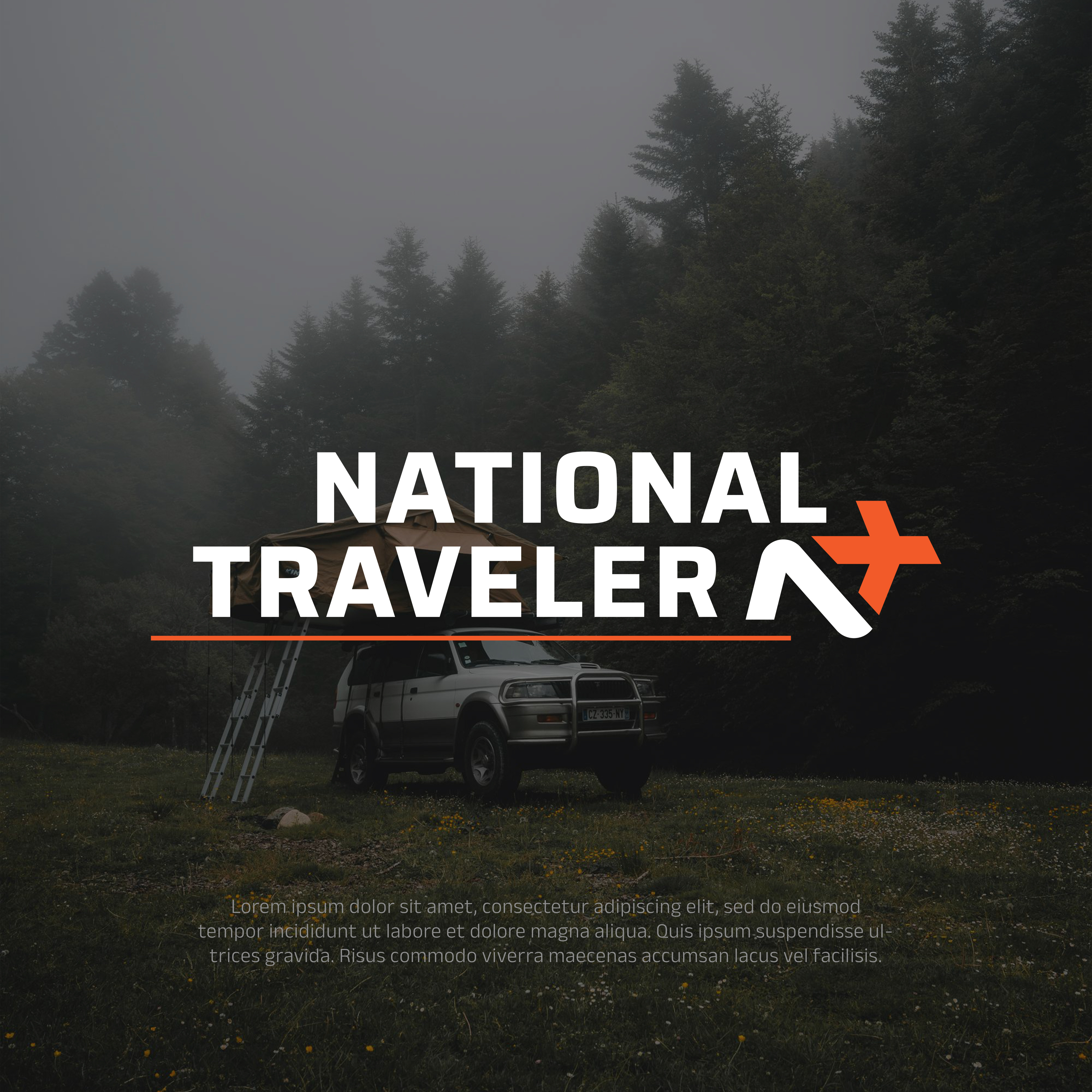 National Traveler logo design beautiful branding happy holiday journey landscape lifestyle logodesign outdoors people summer tourism tourist travel traveler trip vacation view woman young