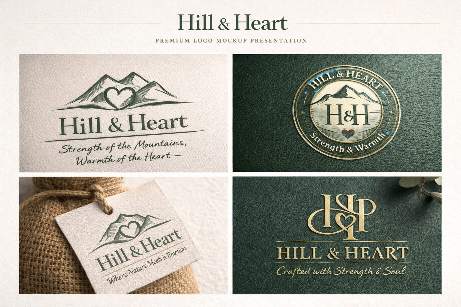 Premium Logo Design for Modern Brands | Hill & Heart Identity brand identity design branding service bangladesh business logo company logo design corporate branding creative logo custom logo design emblem logo green logo local logo designer logo logo design service luxury logo mfdesignzone minimal logo design modern logo premium logo design startup logo design typography logo