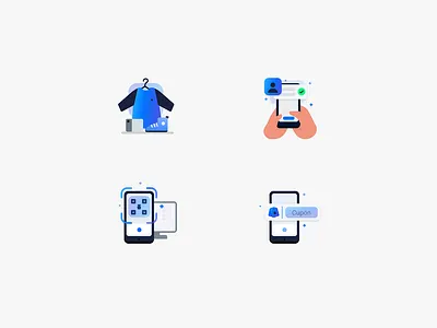 Brand Icons & Illustrations brand icons brand illustration scale up branding ui icons ux illustration