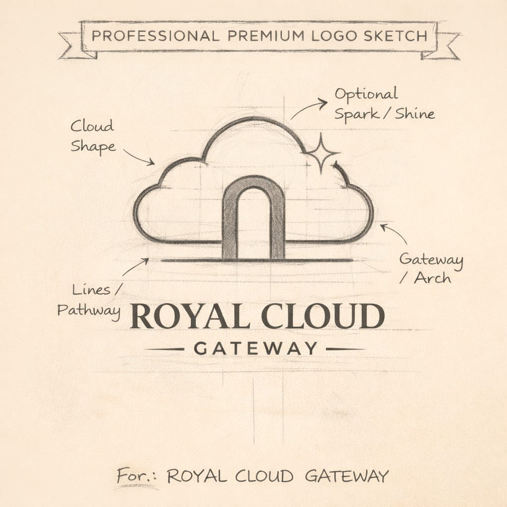 Royal Cloud Gateway – Luxury Gold Brand Identity Design boutique hotel logo brand identity presentation cloud logo creative logo concept elegant logo design gateway logo gold logo golden logo design high end branding hospitality logo luxury hotel branding luxury logo design mfdesignzone minimalist luxury logo modern luxury logo premium branding professional logo designer resort logo royal brand identity upscale branding