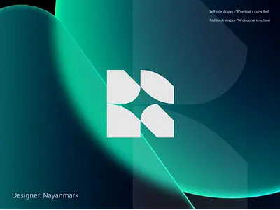 RN Monogram — Modern Tech Logo Design. ai logo app icon brand identity branding creative logo dribbble design futuristic logo geometric logo graphic design logo minimalist logo modern logo monogram logo rn logo startup branding tech logo ui