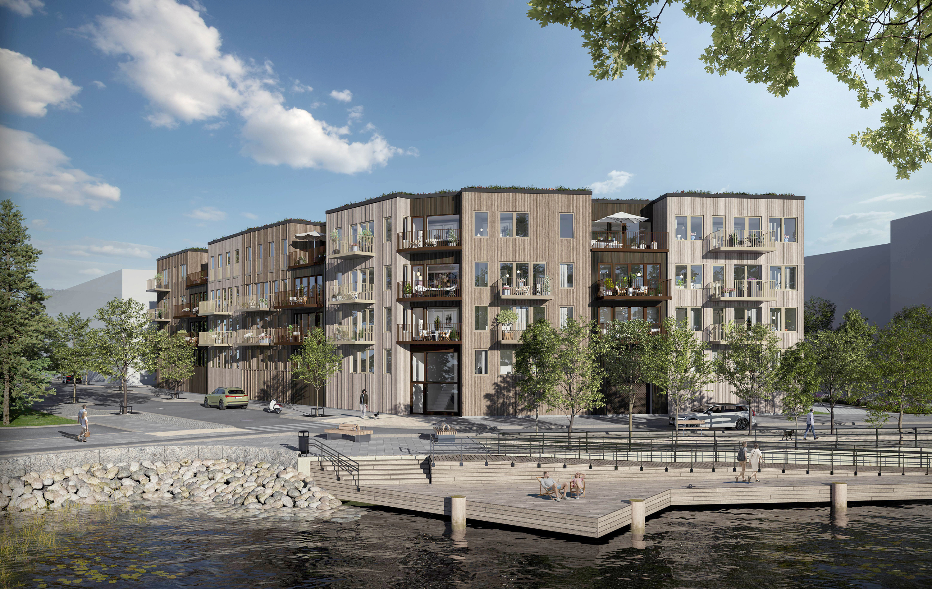 Apartment house renders | Sweden 3d cgi exterior photorealistic render visualization