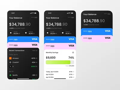 Your Money, But Smarter - Finance App UI app design fintech fintech app fintech app design fintech ui mobile app design money app ui ui ux