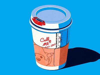 Call Me call me coffee illustration illustrator love the creative pain vector