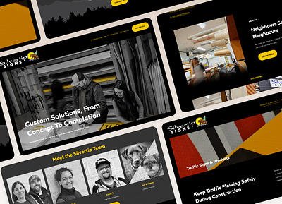 Website Redesign & Photography / Silvertip Signs graphic design photography redesign website design