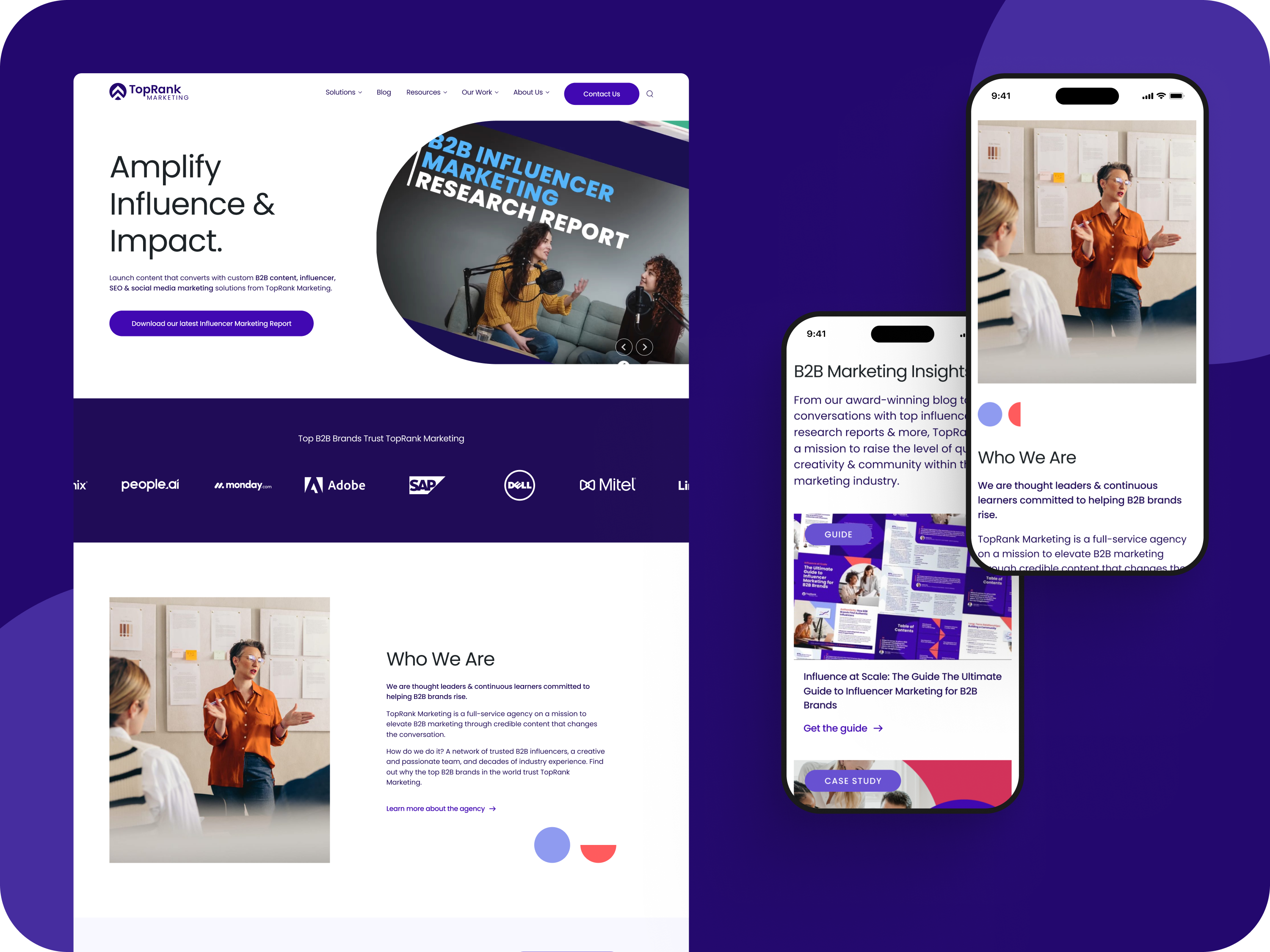 TopRank Marketing: Elevating B2B Authority through Digital Innov agency b2b branding business clean conversion corporate interface layout marketing minimal modern product responsive saas typography ui ux visual web