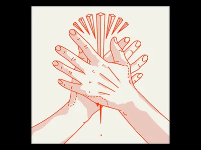 fEEEEEElEr — fourth 7 appendages digital art feelers fingers harry vincent illustration seven