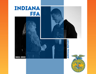 Indiana FFA Foundation Annual Report 2021-22 annual report booklet graphic design magazine