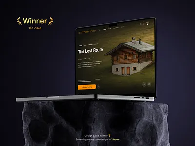 Design Battle Winner — Streaming Series Page Design 1st place award winning design composition content detail page design battle winner episodes list grand final qualifier micro interactions player first layout progress bar series page streaming ui tv show page ui user experience ux uxui concept video platform watch flow web design