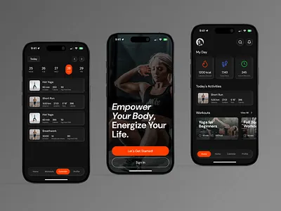 Edge Fitness App app app design design ui ux