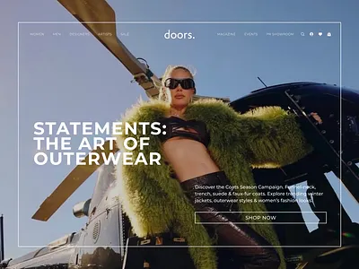 Doors NYC — Elevated E-commerce Website Experience design doors.nyc fashion graphic design mobile redesign ui ux website