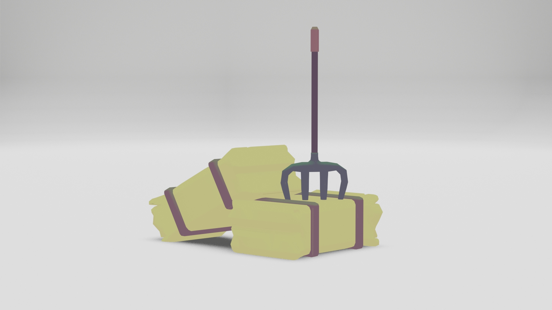 Merge Monastery Haybale 3d graphic design