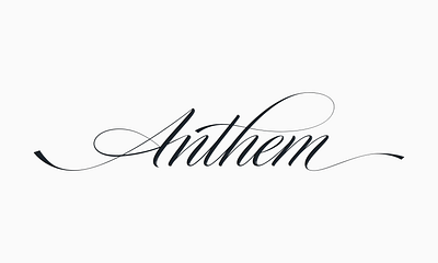 Anthem Lettering lettering typography