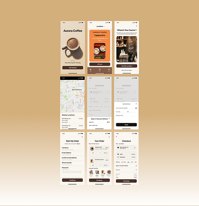 Coffee Shop App. app coffee dailyui design ios ui userinterface