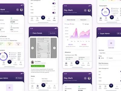 GoKlaim - Responsive dashboard design admin panel dahsboard responsive responsive dashbaord saas ui ux web app webapp