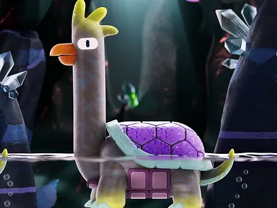 NO. L / 旋龜 Xuan Gui | 36days 3d animation c4d illustration motion graphics turtle