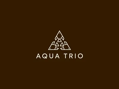 Aqua Trio – Modern Geometric Water Brand Logo Design brand identity branding design design 2026 design for all design logo flat graphic design icon illustration logo logo design logo for all logos logotype minimal minimalist modern ui unique