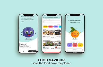 Foodie - Zero food waste App app cartoon design colorful design design environment environmental economy food app zero waste