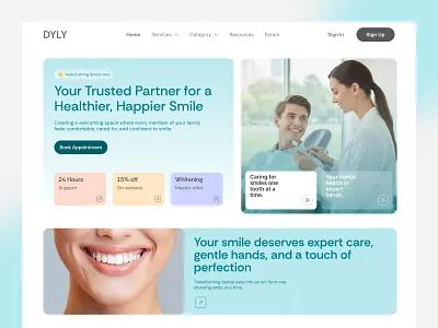 Minimal dental care website ui design best website ui design dental ui dental ui design dental web ui design dental website figma design figma designer figma ui figma ui designer medical uiux modern dental ui modern ui modern website design ui uiux design ux web ui web uiux website dental ui website design