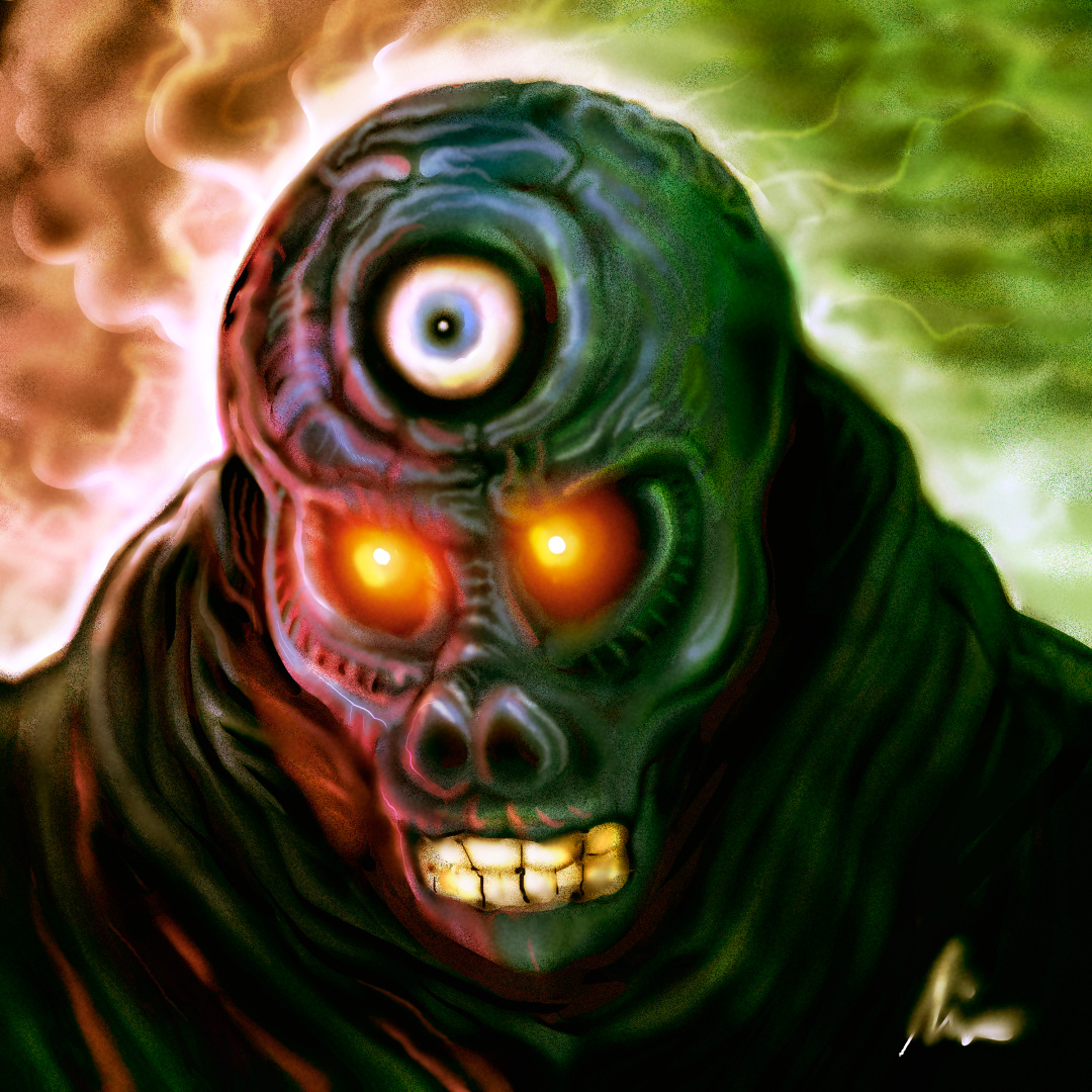 "Skeletus" airbrush art branding color pencil comic design draw dream fantasy horror illustration manga robot skull tee shirt terminator water ink