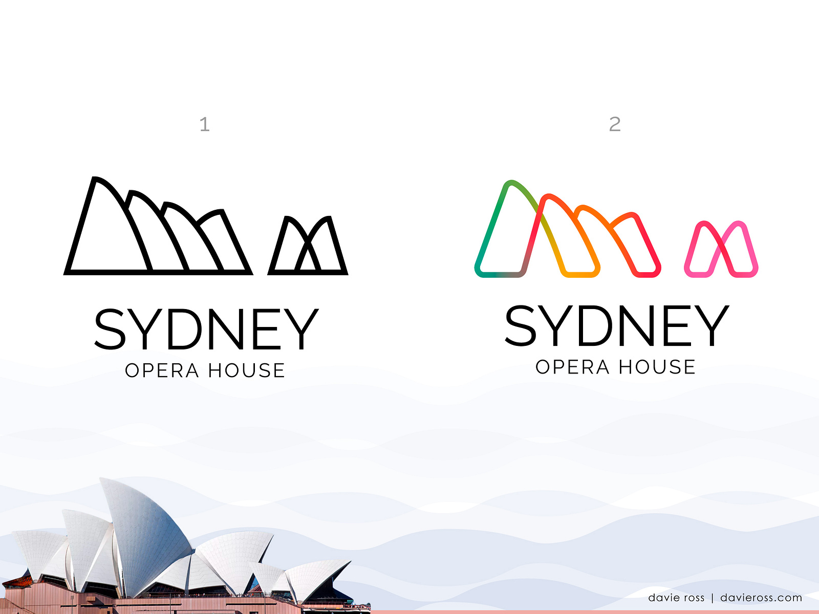 Sydney Opera House Logo Re-design by Davie Ross on Dribbble