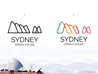 Sydney Opera House Logo Re-design app icon australia australia logo black color gradient icon line line logo logo logo redesign opera opera house opera house logo opera logo outline redesign simple sydney sydney logo