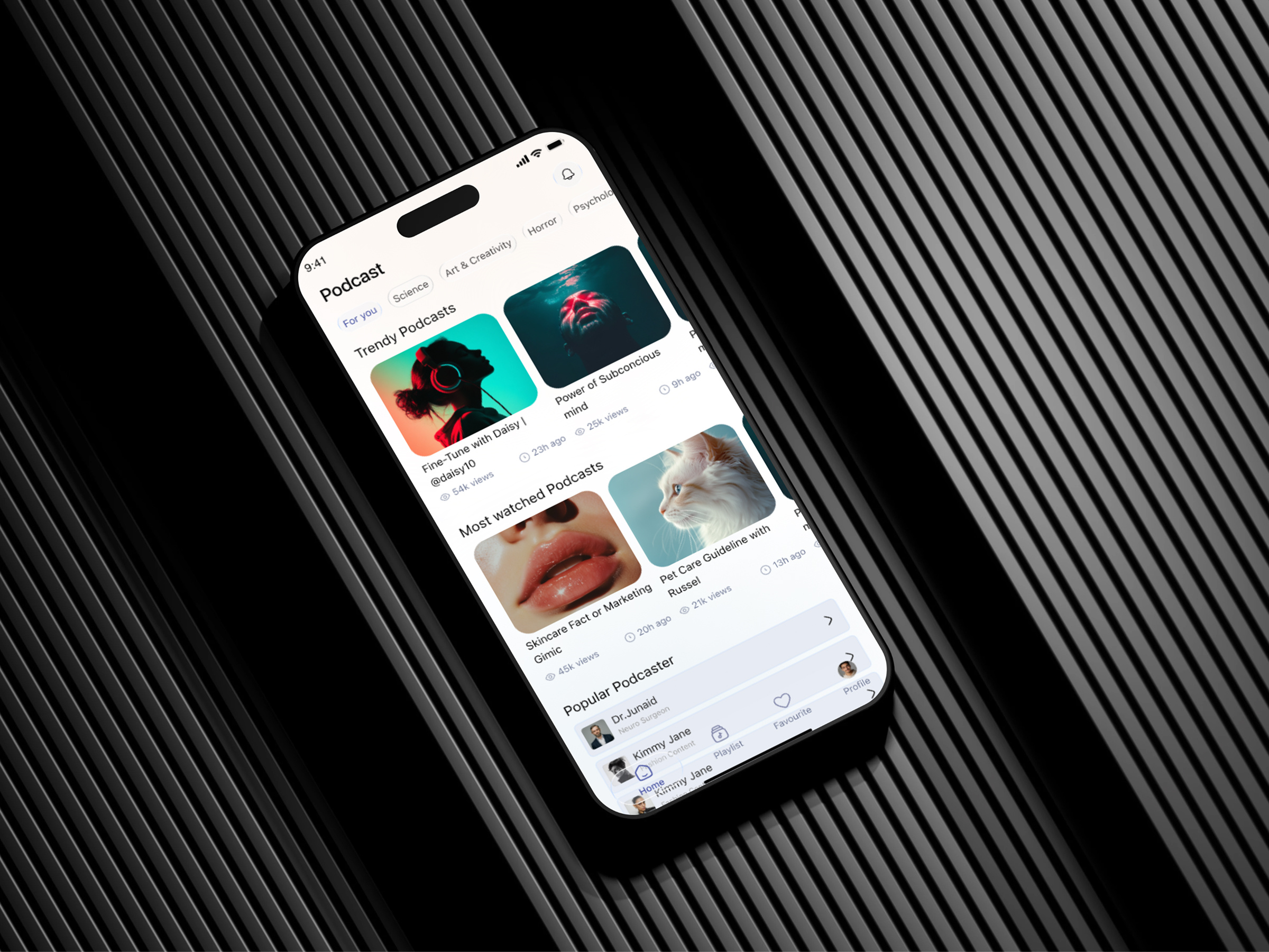 Podcast App UI creativeui digitalproduct glassmorphism liquidglass minimalui podcastapp productdesign uidesign uxdesign