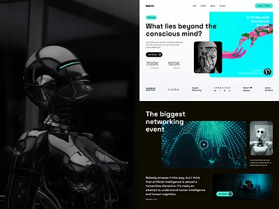 AI & Cyber Security Event Conference Elementor Website Template ai artificial intelligence augmented reality code programming coding cyber security elementor hacking network robot robotics technology template ui ux virtual reality vr web design website wordpress
