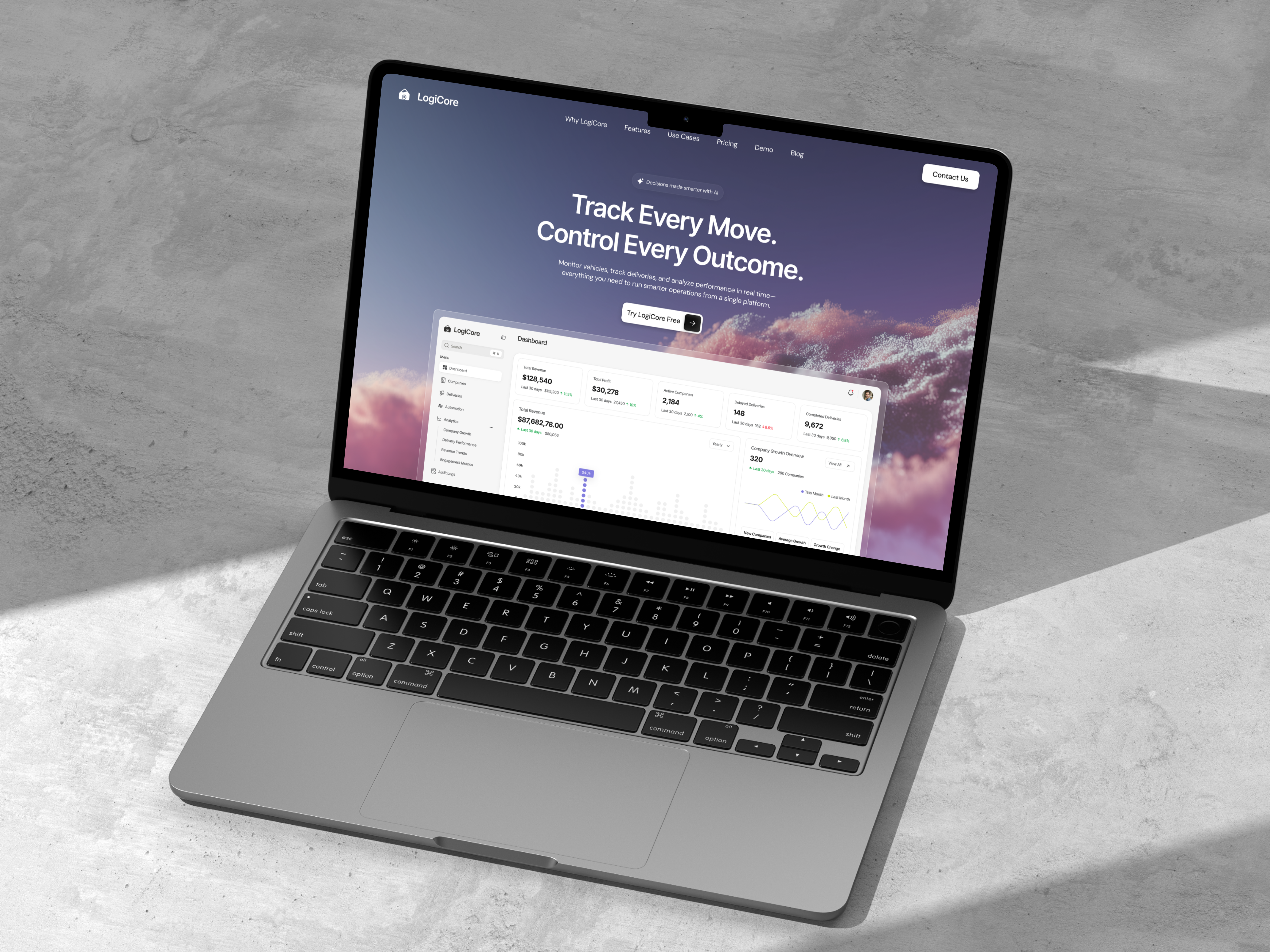 SaaS Hero Section aisaasdesign branding dashboard design figma herosection homepagedesign illustration landingpage logo saas ui uiux userexperince userinterface ux viral website