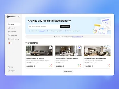 Real Estate Analytics Dashboard UI | Web Design analytics dashboard nterface design property app property dashboard property saas proptech real estate plarform real estate ui real estate web app ui dashboard web app web design
