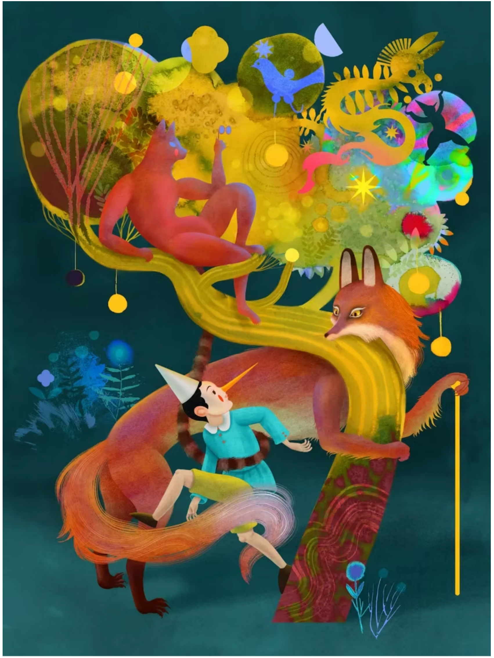 Pinocchio - Glenda Sburelin carlo collodi collodi conceptual illustration editorial illustration glenda sburelin hand painted illustration illustrationart illustrationartist illustrationzone illustrator pinocchio