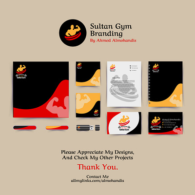 Sultan Gym Branding Visual Identity branding design graphic design illustration logo vector