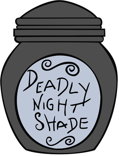 Deadly Night Shade cricut cut file deadly night shade design graphic design poison svg vector