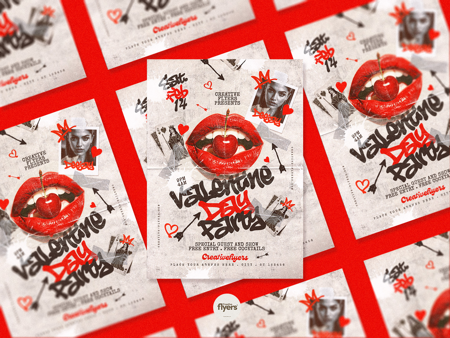 Urban Scrapbook Valentine PSD Template creative creative flyer creative flyers flyer templates love photoshop poster psd psd flyer scrapbook urban flyer valentine valentines day