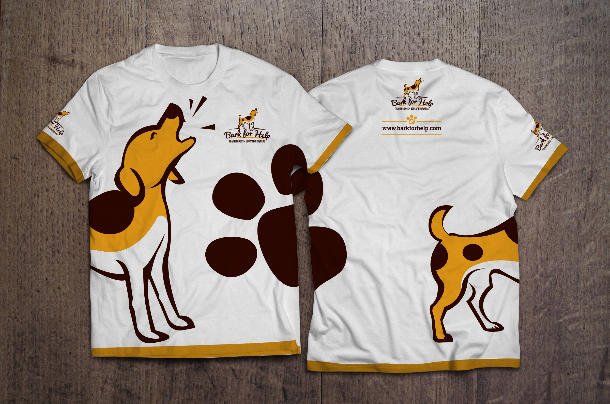 Dog Training Center Staff Uniform — Apparel & Branding Design apparel design brand identity branding clothing design creative design dog training graphic design logo placement modern pet service branding print professional staff uniform team apparel uniform design work wear