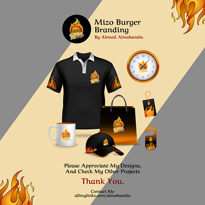 Mizo Burger Branding Visual Identity branding design graphic design illustration logo vector